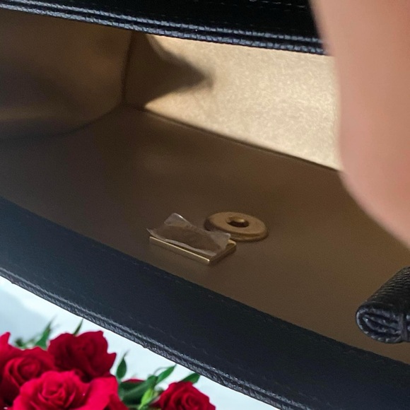 CHANEL 23S Classic Top  Handle Flap Black Caviar Leather Gold HWR Small Bag! - Picture 13 of 16